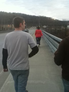 A walk with friends 2011 I recall struggling to keep up with them.