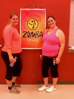Vanessa and Myself at Zumba 2010